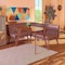 Baxton Studio Odessa Mid-Century Modern Grey Fabric and Walnut Brown Finished Wood 3-Piece Dining Nook Set 175-10843-10840-Zoro - alternate 9